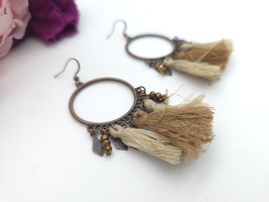 Boho Stil Ohrringe Vintage Ornament